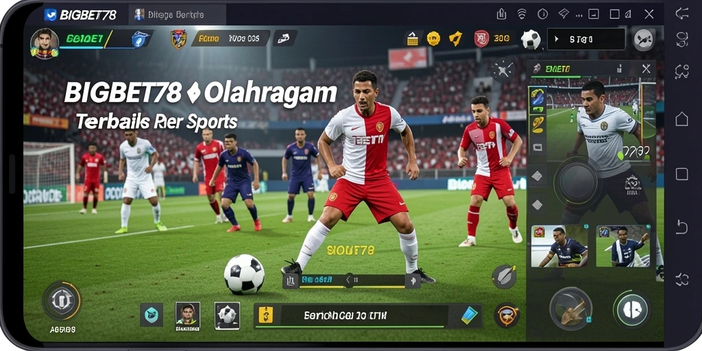 Tampilan gameplay menarik dari BIGBET78 yang menunjukkan aksi olahraga nyata.