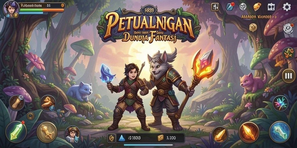 Tampilan menakjubkan dari gameplay RPG di HR89.