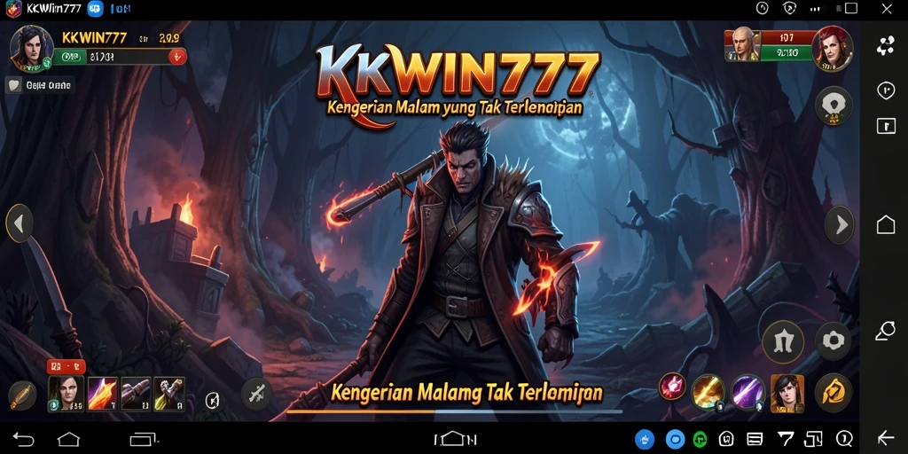 Screenshot gameplay KKWIN777 menampilkan suasana mencekam yang memikat.