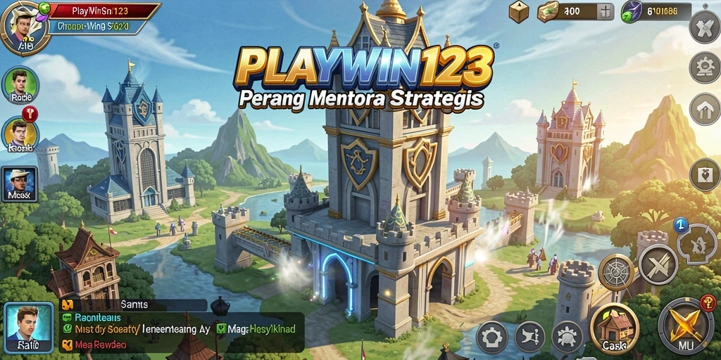 Tampilan gameplay <strong>PLAYWIN123</strong> yang menegangkan dalam kategori Tower Defense.